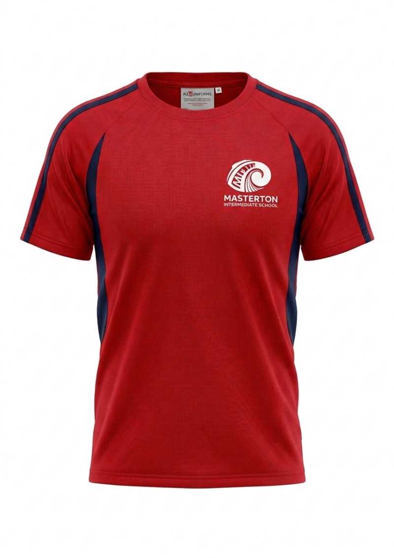 Masterton Intermediate PE Tee Red/Navy